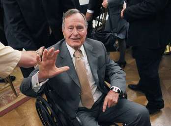 George H. W. Bush, en una imagen del pasado día 24 en Washington. (Mandel NGAN/AFP) 