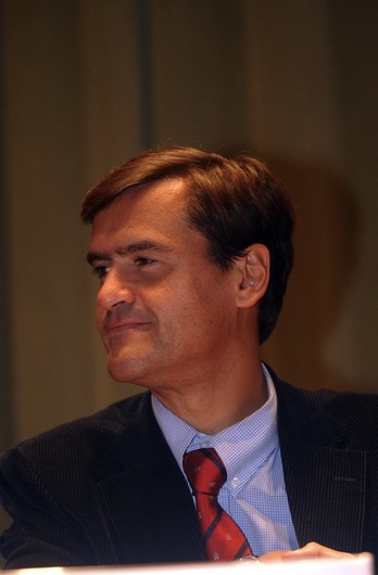 El eurodiputado Juan Fernando López Aguilar, en 2003 en Leioa. (Marisol RAMÍREZ/ARGAZKI PRESS)