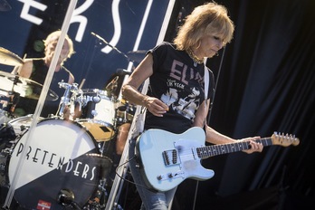 Chrissie Hynde (Pretenders) Zurriolan. (Gorka RUBIO/ARGAZKI PRESS)