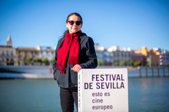 La realizadora Ilnika Enyedi, en el Festival de Cine de Sevilla. (Lolo VASCO)