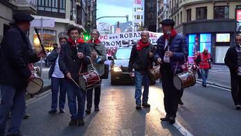 Euskal Herriko pentsiodunak protestan