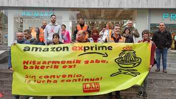 La plantila de Amazon Trapagaran realizará paros hasta el próximo sábado.