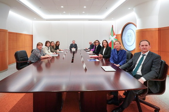 Reunión del Consejo Vasco de Finanzas del pasado mes de febrero. 