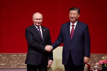 Putin y Xi, en su reunión en la capital china.